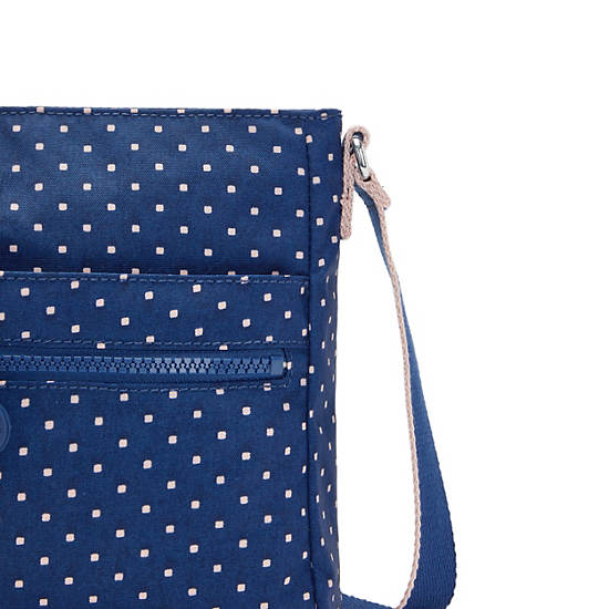 Sacs Crossbody Kipling New Angie Printed Bleu | FR 2015AH